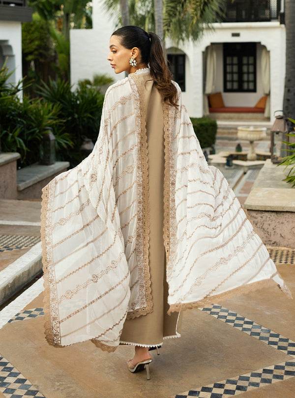 Zainab Chottani Chikankari'25 Unstitched Lawn 3pcs - Jotey