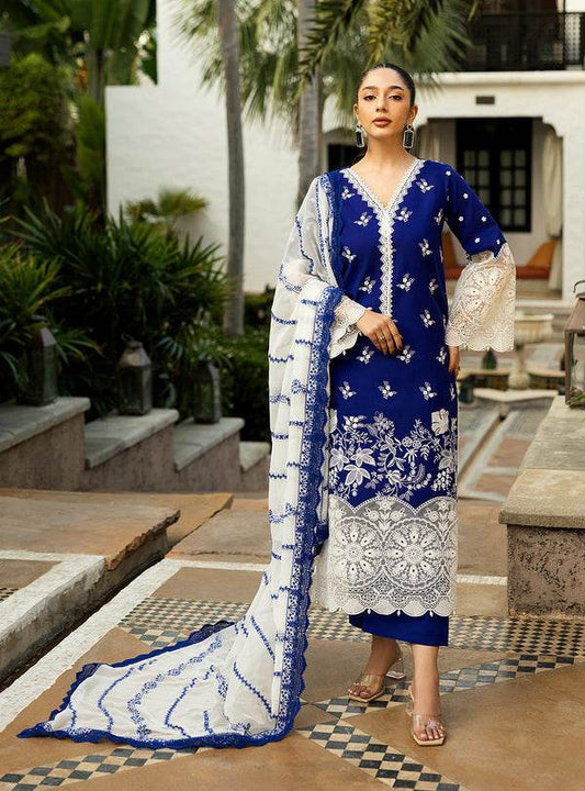 Zainab Chottani Chikankari'25 Unstitched Lawn 3pcs - Jotey