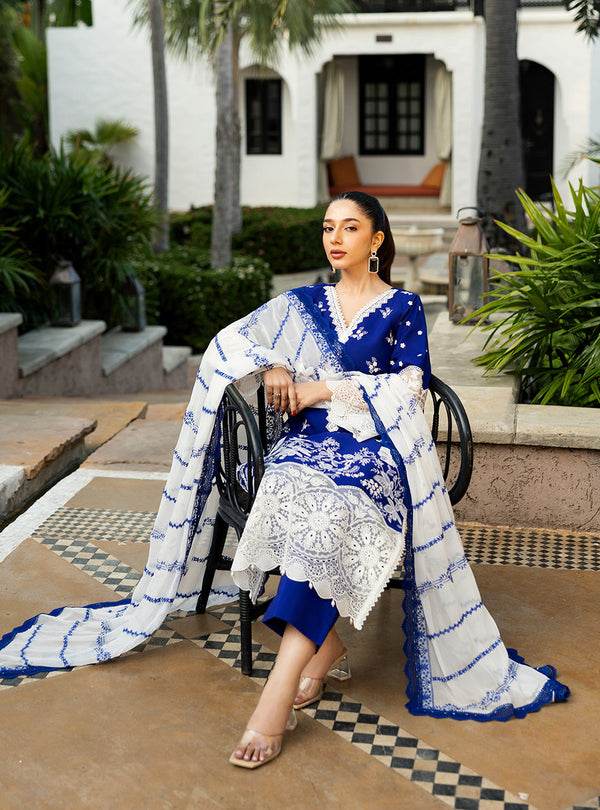 Zainab Chottani Chikankari'25 Unstitched Lawn 3pcs - Jotey