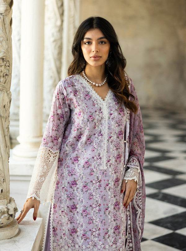 Zainab Chottani Chikankari'25 Unstitched Lawn 3pcs - Jotey