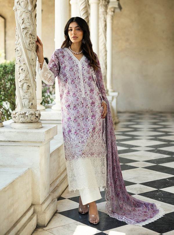 Zainab Chottani Chikankari'25 Unstitched Lawn 3pcs - Jotey