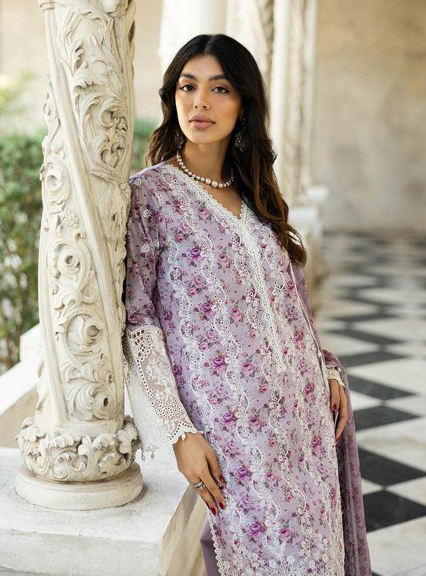 Zainab Chottani Chikankari'25 Unstitched Lawn 3pcs - Jotey