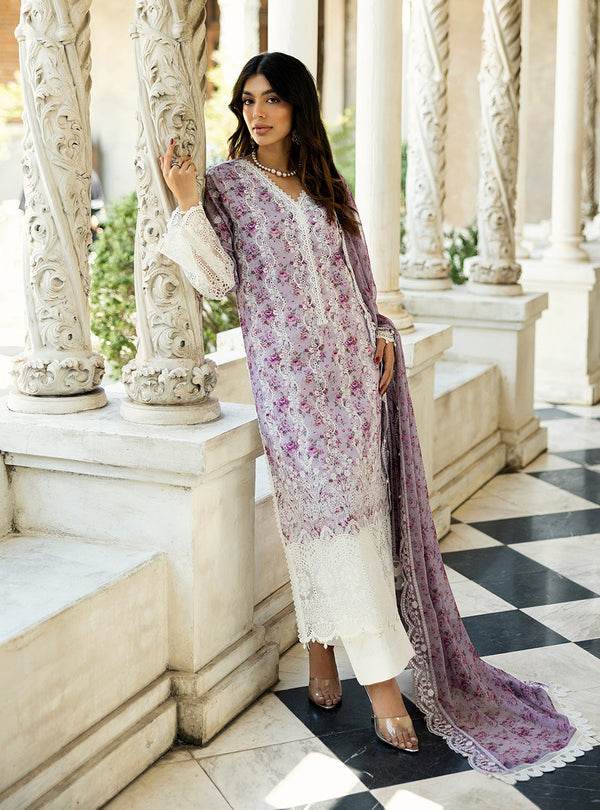 Zainab Chottani Chikankari'25 Unstitched Lawn 3pcs - Jotey