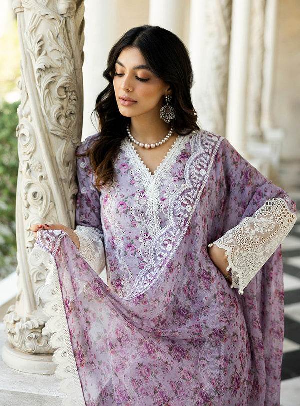 Zainab Chottani Chikankari'25 Unstitched Lawn 3pcs - Jotey