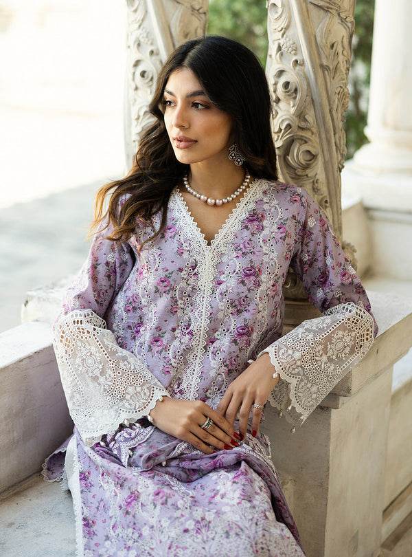 Zainab Chottani Chikankari'25 Unstitched Lawn 3pcs - Jotey