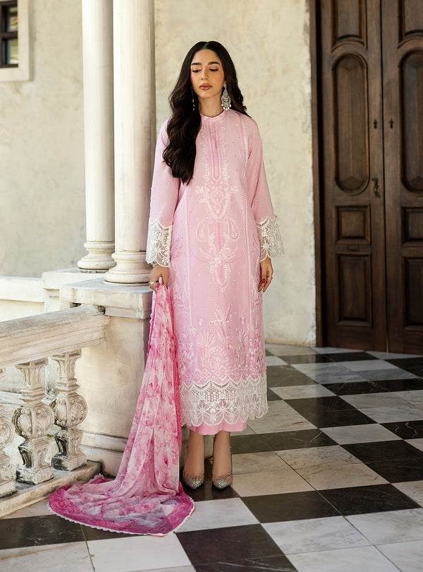 Zainab Chottani Chikankari'25 Unstitched Lawn 3pcs - Jotey