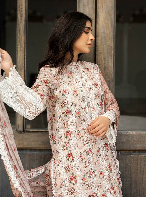 Zainab Chottani Chikankari'25 Unstitched Lawn 3pcs - Jotey