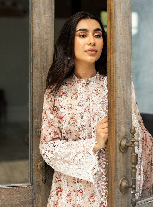Zainab Chottani Chikankari'25 Unstitched Lawn 3pcs - Jotey