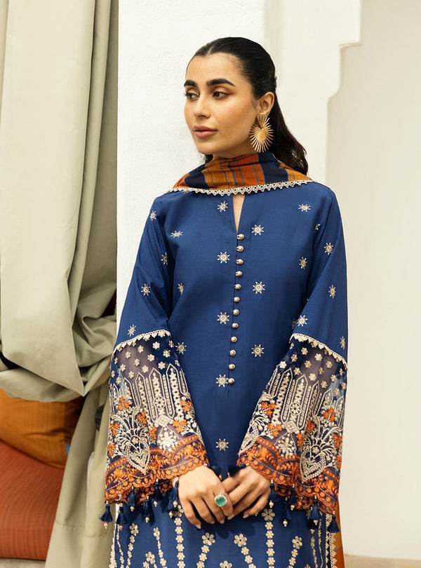 Zainab Chottani Chikankari'25 Unstitched Lawn 3pcs - Jotey