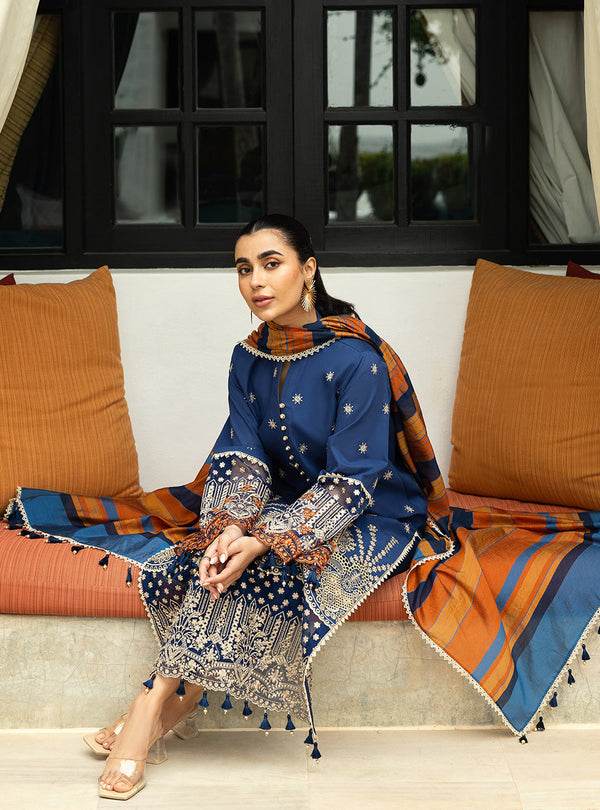 Zainab Chottani Chikankari'25 Unstitched Lawn 3pcs - Jotey