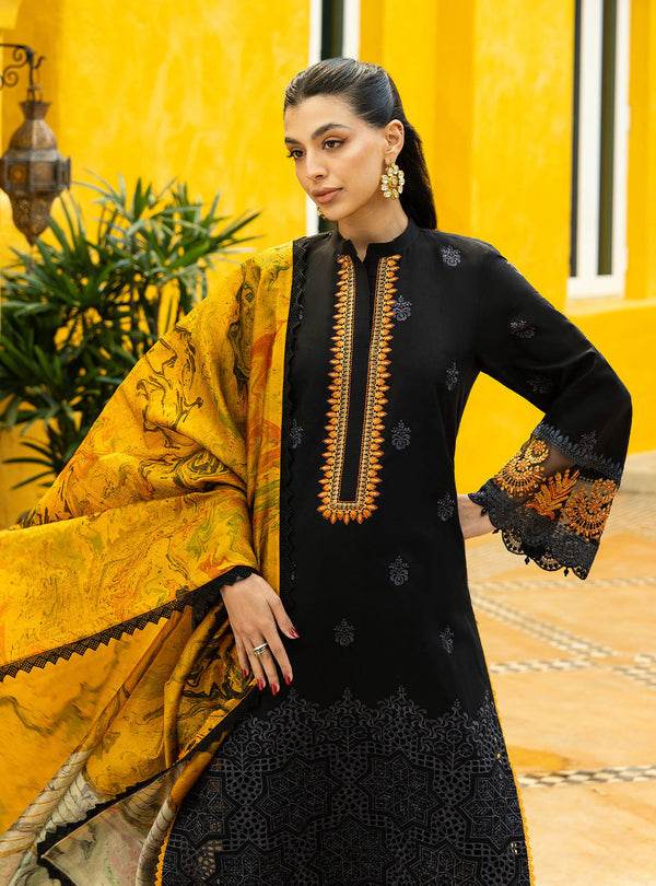 Zainab Chottani Chikankari'25 Unstitched Lawn 3pcs - Jotey