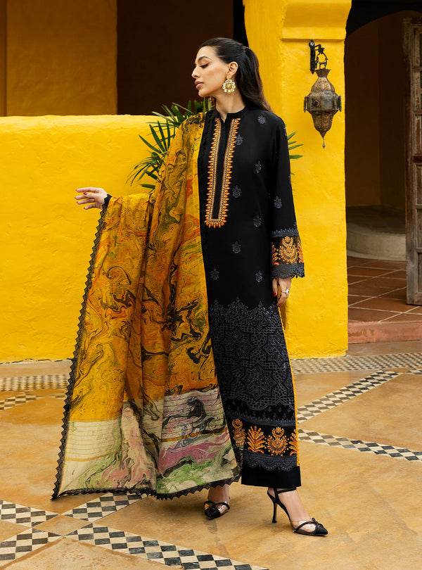 Zainab Chottani Chikankari'25 Unstitched Lawn 3pcs - Jotey