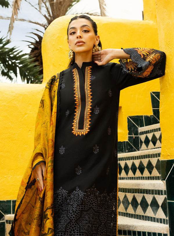 Zainab Chottani Chikankari'25 Unstitched Lawn 3pcs - Jotey