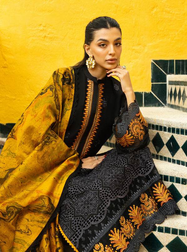 Zainab Chottani Chikankari'25 Unstitched Lawn 3pcs - Jotey