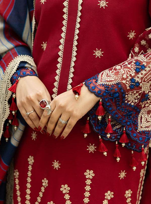 Zainab Chottani Chikankari'25 Unstitched Lawn 3pcs - Jotey