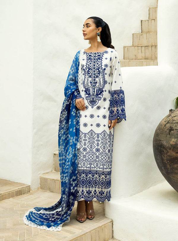 Zainab Chottani Chikankari'25 Unstitched Lawn 3pcs - Jotey