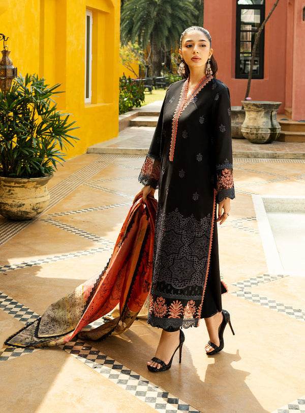 Zainab Chottani Chikankari'25 Unstitched Lawn 3pcs - Jotey