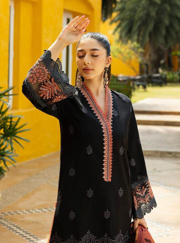 Zainab Chottani Chikankari'25 Unstitched Lawn 3pcs - Jotey