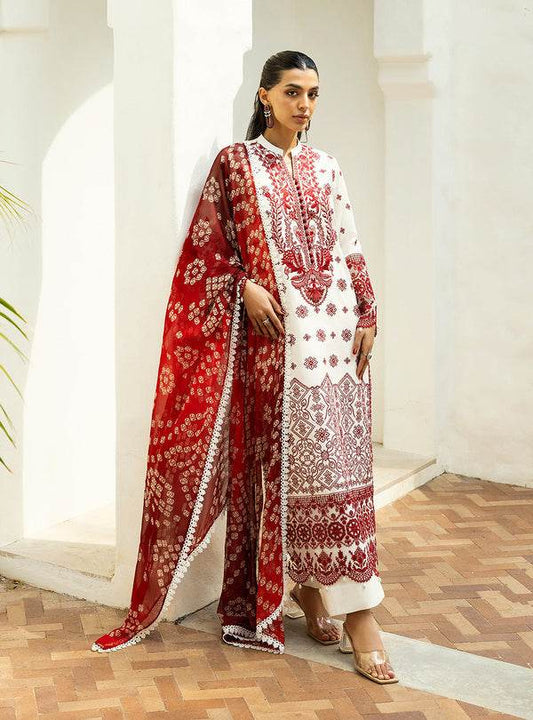 Zainab Chottani Chikankari'25 Unstitched Lawn 3pcs - Jotey