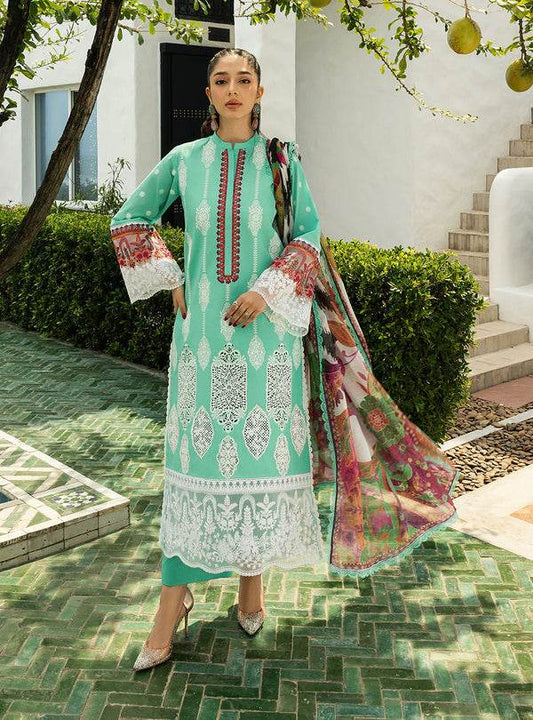 Zainab Chottani Chikankari'25 Unstitched Lawn 3pcs - Jotey