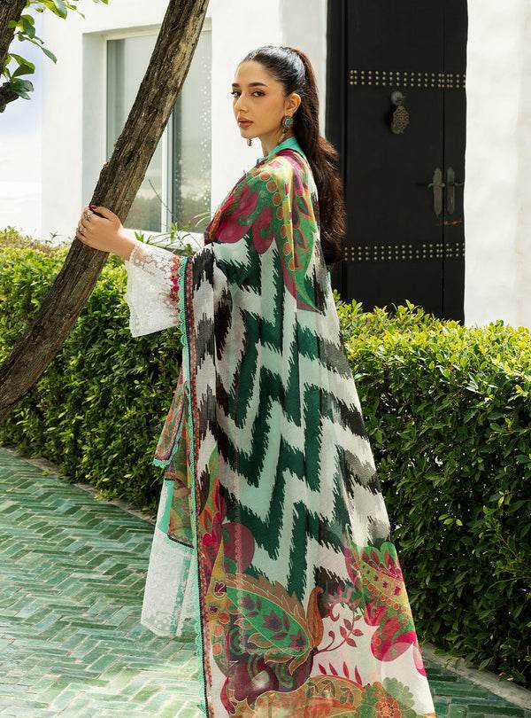 Zainab Chottani Chikankari'25 Unstitched Lawn 3pcs - Jotey