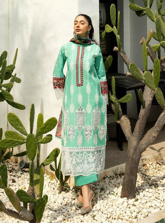 Zainab Chottani Chikankari'25 Unstitched Lawn 3pcs - Jotey