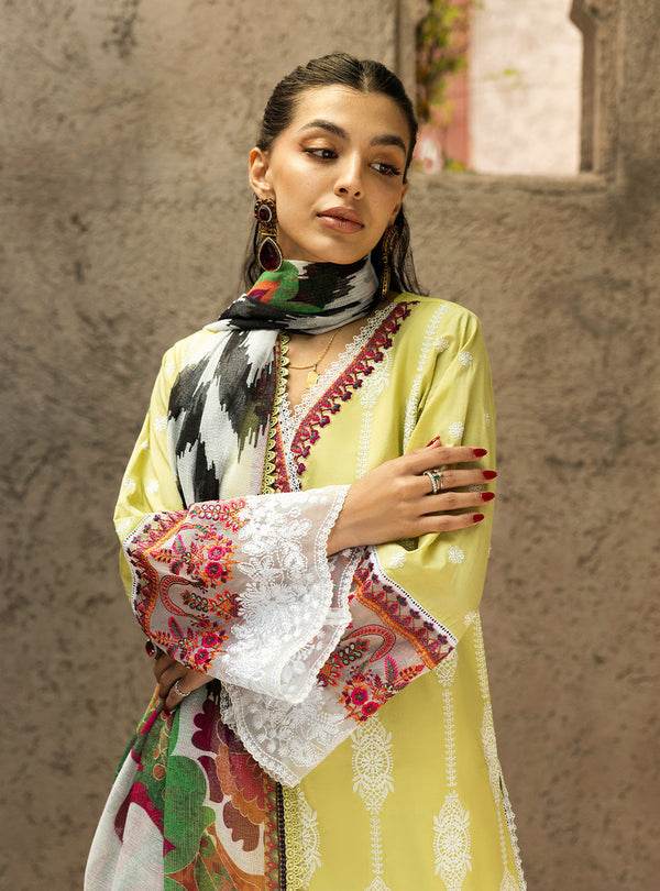 Zainab Chottani Chikankari'25 Unstitched Lawn 3pcs - Jotey