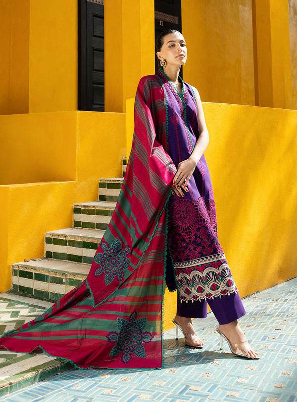 Zainab Chottani Chikankari'25 Unstitched Lawn 3pcs - Jotey