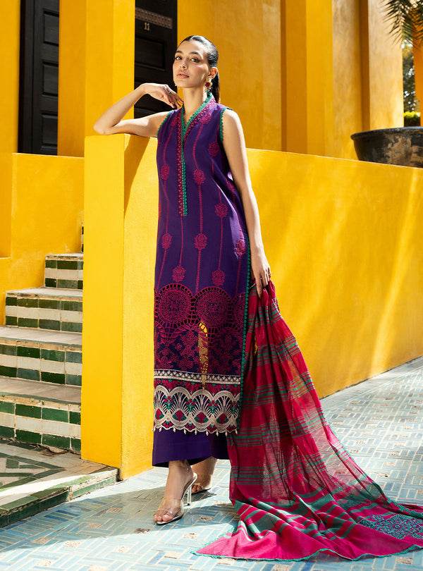 Zainab Chottani Chikankari'25 Unstitched Lawn 3pcs - Jotey