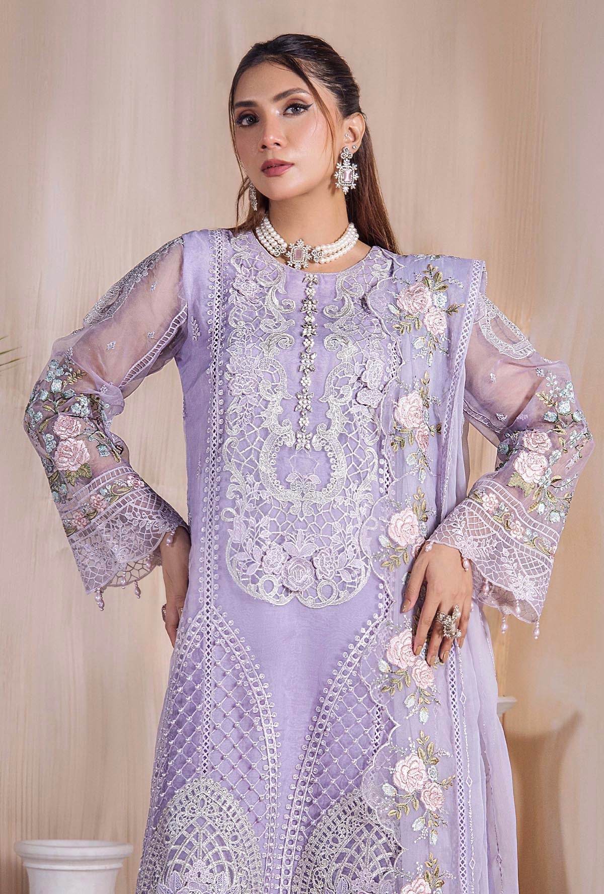 Riwayat By ZA Clothes Embroidered Stitched 3pcs - Jotey