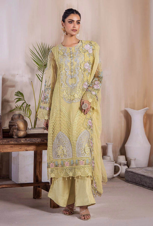 Riwayat By ZA Clothes Embroidered Stitched 3pcs - Jotey