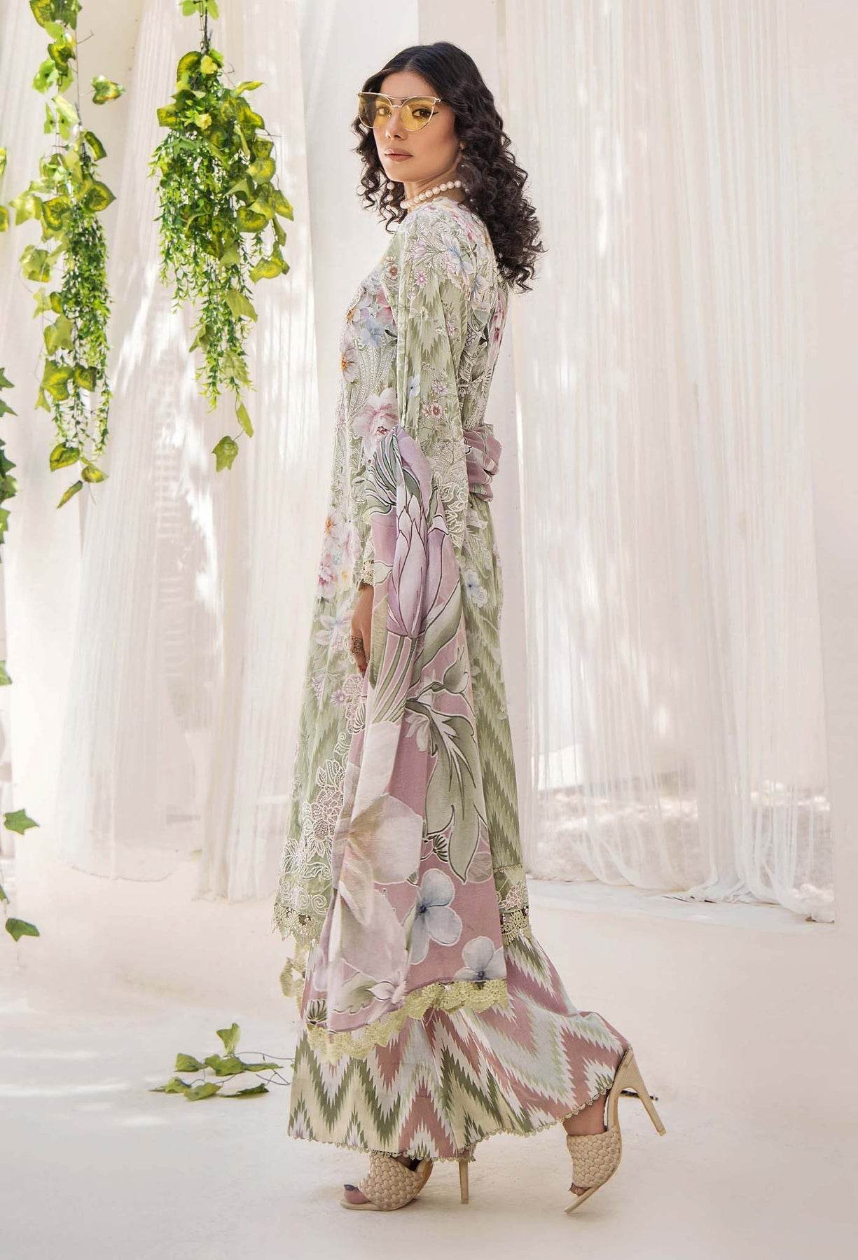 Adan's Libas Prints Unstitched Lawn 3 Piece - Jotey