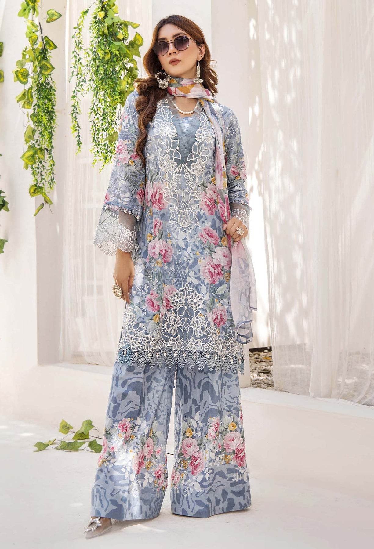 Adan's Libas Prints Unstitched Lawn 3 Piece - Jotey