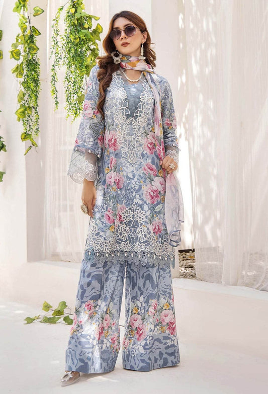 Adan's Libas Prints Unstitched Lawn 3 Piece - Jotey