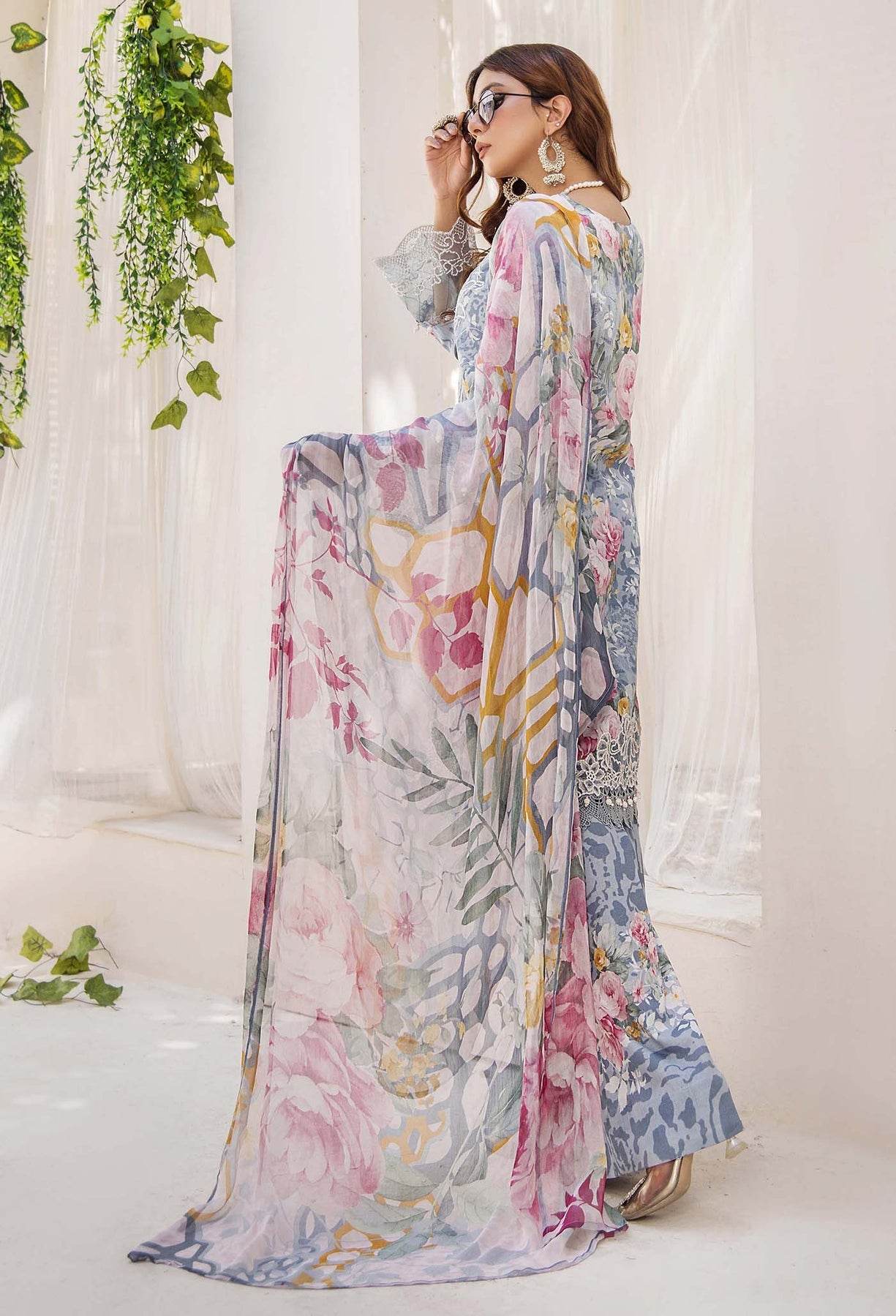 Adan's Libas Prints Unstitched Lawn 3 Piece - Jotey