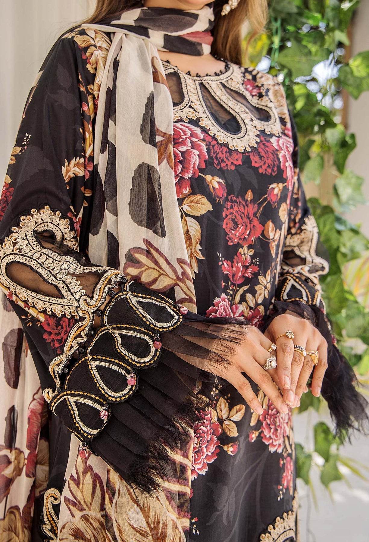 Adan's Libas Prints Unstitched Lawn 3 Piece - Jotey