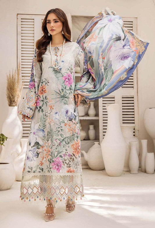 Adan's Libas Prints Unstitched Lawn 3 Piece - Jotey