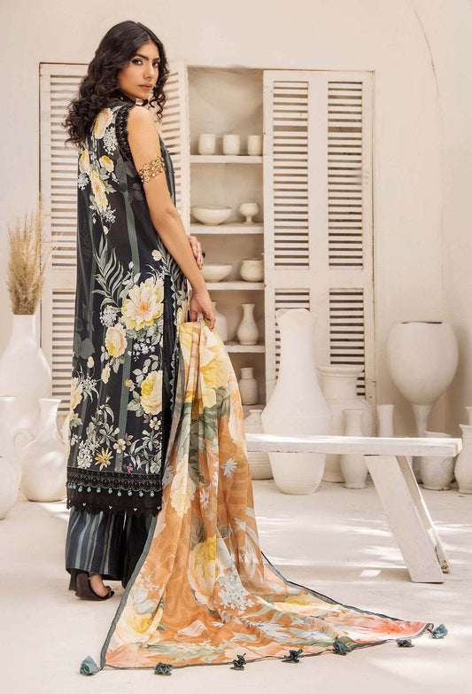 Adan's Libas Prints Unstitched Lawn 3 Piece - Jotey