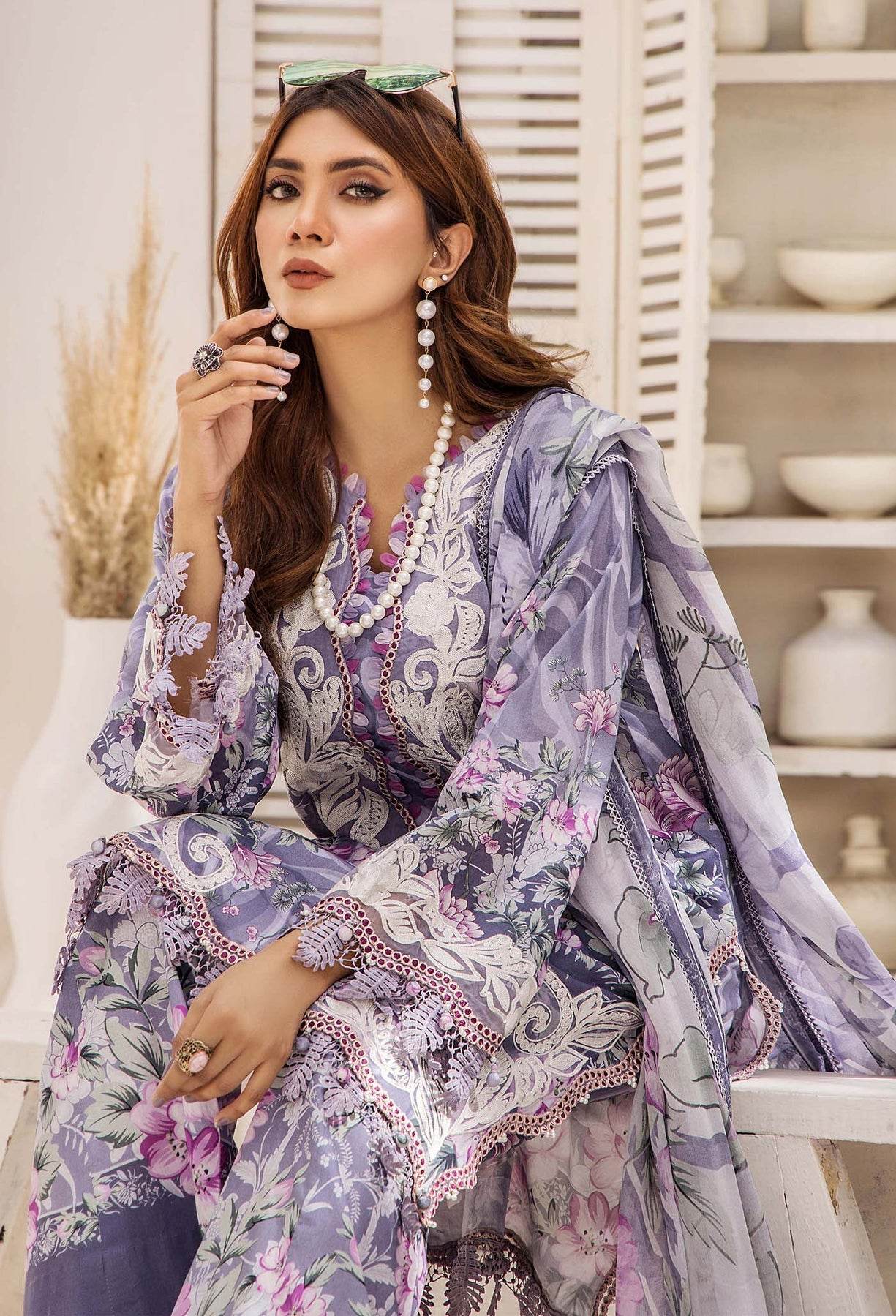 Adan's Libas Prints Unstitched Lawn 3 Piece - Jotey