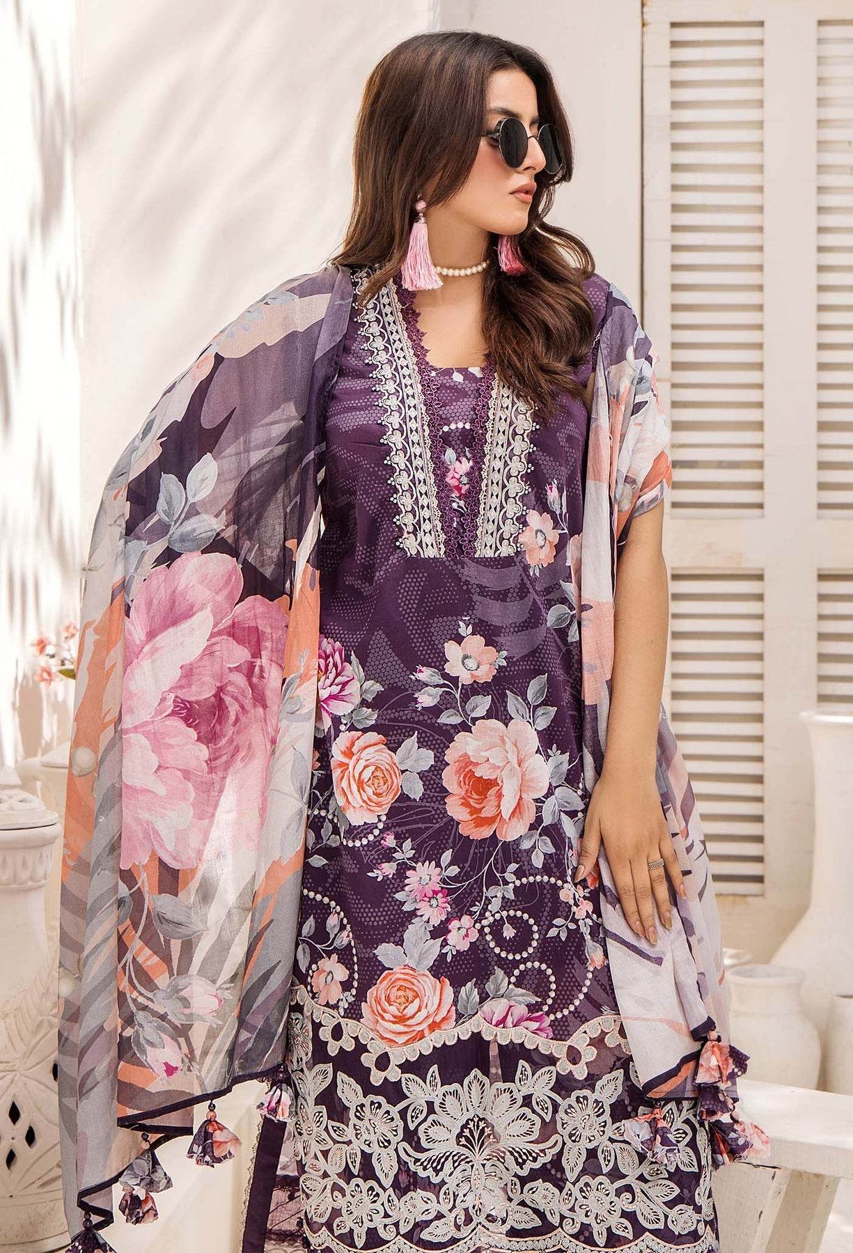 Adan's Libas Prints Unstitched Lawn 3 Piece - Jotey