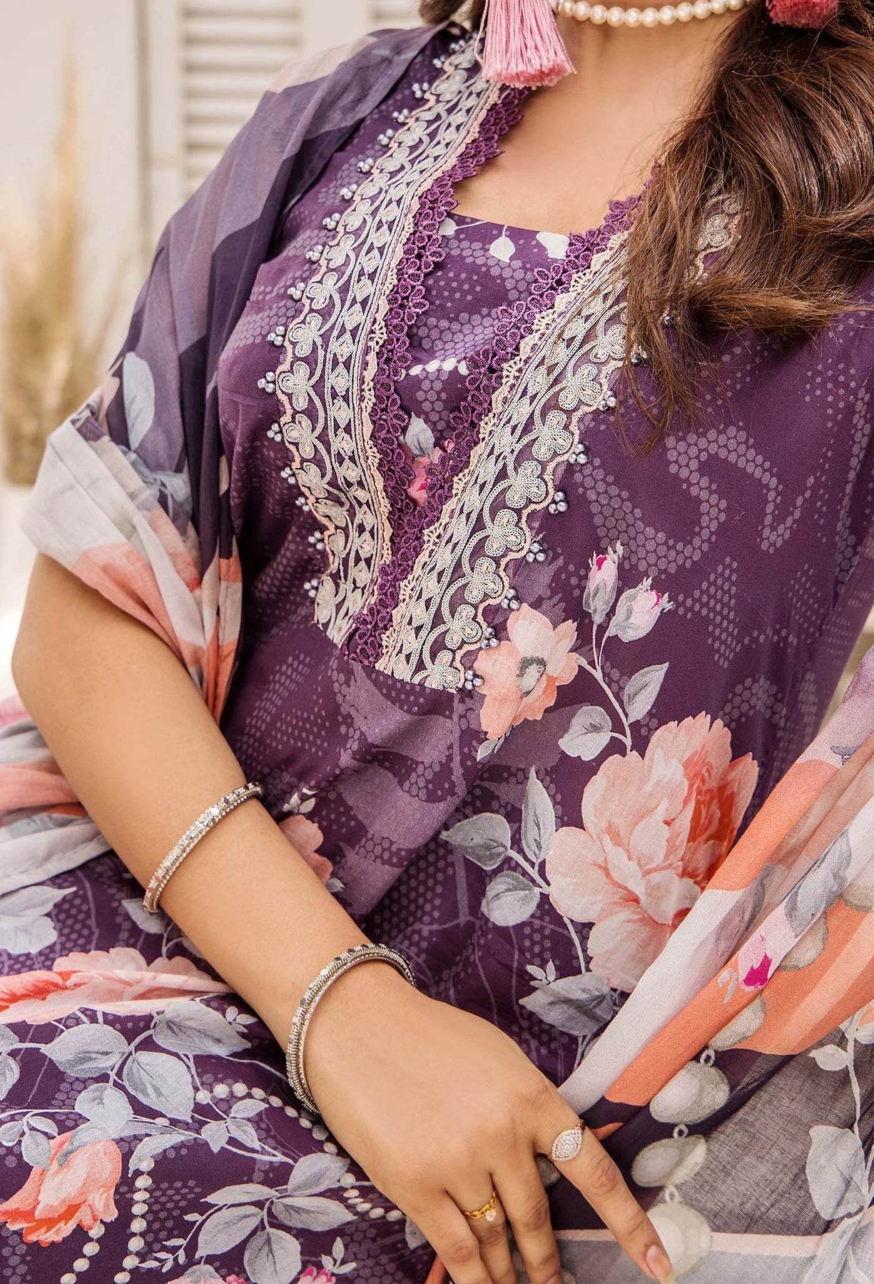 Adan's Libas Prints Unstitched Lawn 3 Piece - Jotey