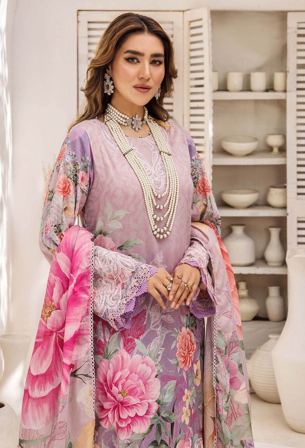 Adan's Libas Prints Unstitched Lawn 3 Piece - Jotey