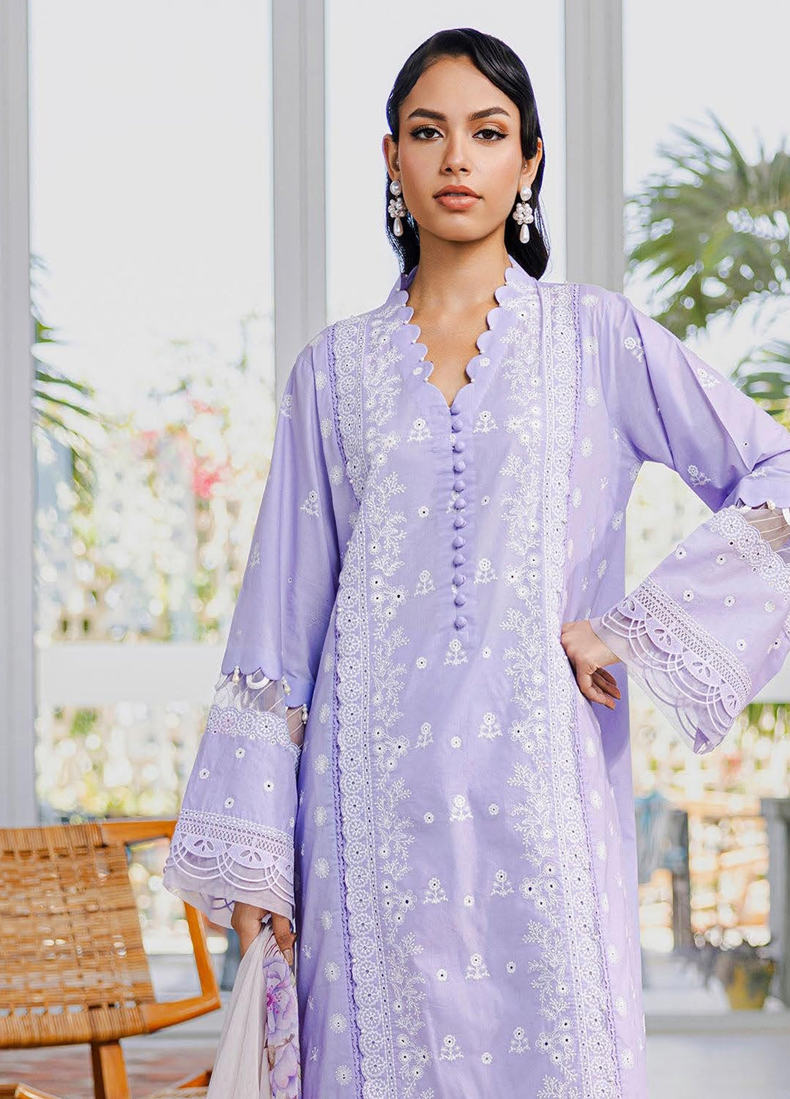 Zellbury Chikankari Embroidered Lawn Unstitched 3Pcs