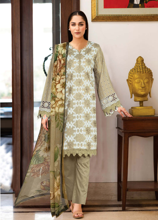 Alyana by Johra Chikankari Lawn Unstitched 3Pcs