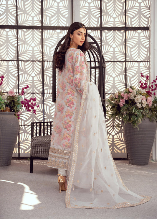 Seraphina Embroidered Luxury Organza Festive Formal Stitched 3pcs