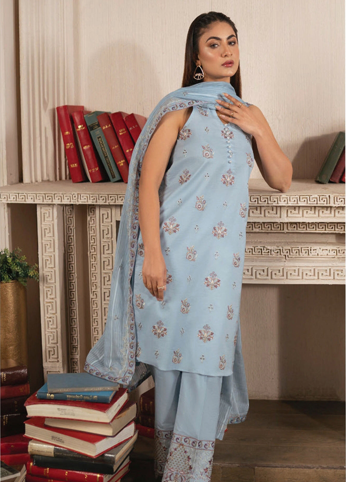 Mah-E-Noor By Angan Embroidered Lawn Unstitched 3Pcs