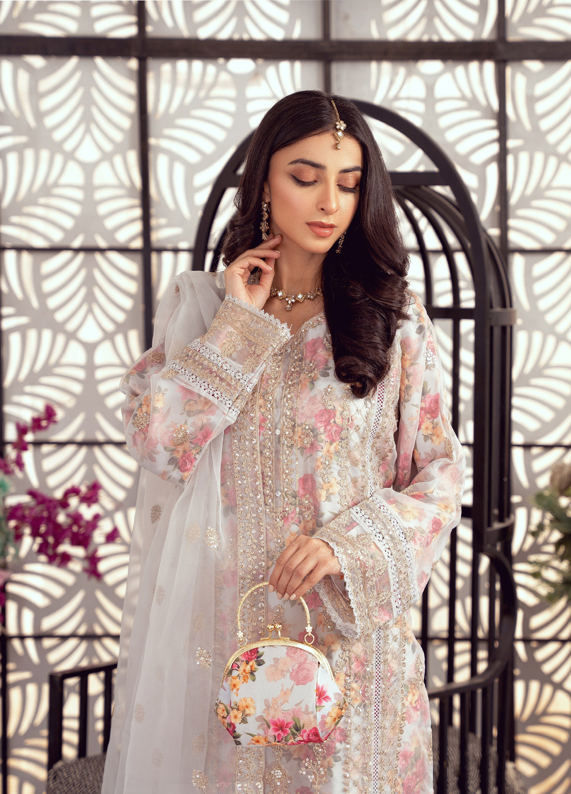 Seraphina Embroidered Luxury Organza Festive Formal Stitched 3pcs