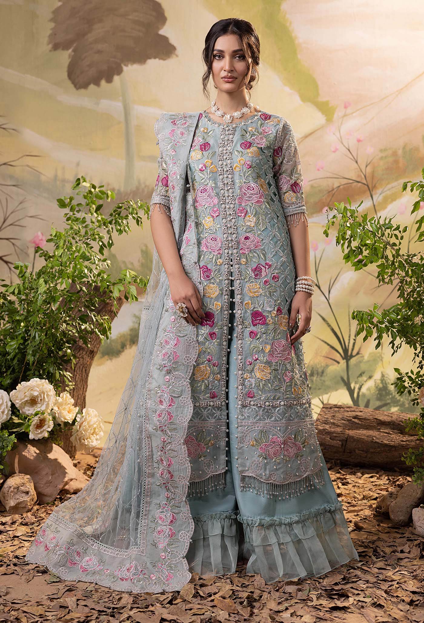 Adan's Libas Elysion Embroidered Festive Unstitched 3pcs - Jotey