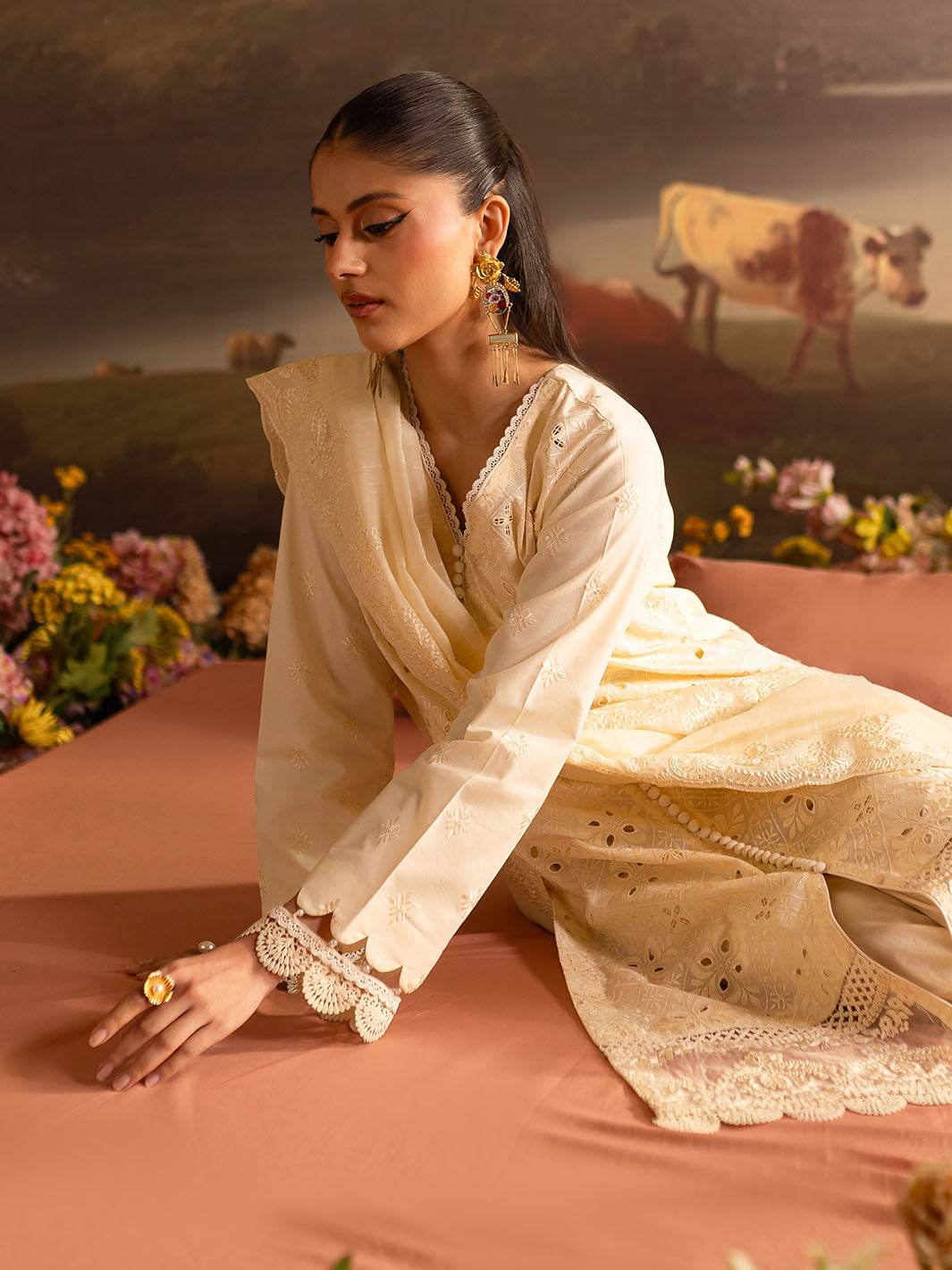 Twilight By Mahnur Embroidered Lawn Unstitched 3pcs - Jotey