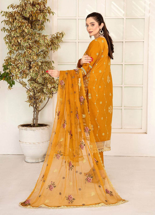 Sherine By Anaya Hoor Embroidered Lawn Unstitched 3pcs - Jotey